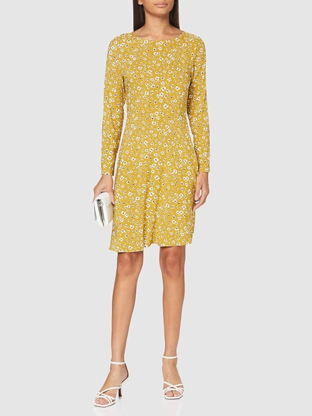 Ichi Yellow Floral Dress